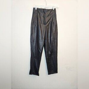 Zara  Women's Faux Leather Black Pant. Size XS